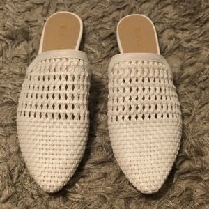 Restricted Shoes - White pointed toe mules Restricted Shoes - White pointed toe mules
